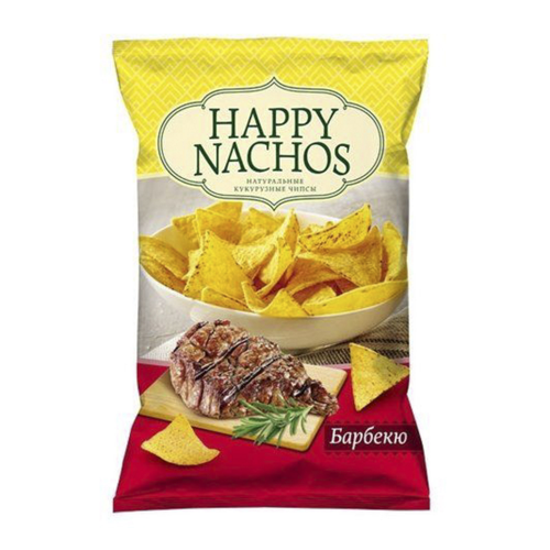 Чипсы Happy Nachos кукурузные Барбекю 500 г