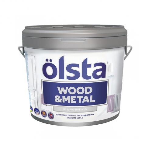 Краска Olsta Wood&Metal База А 0,9 л
