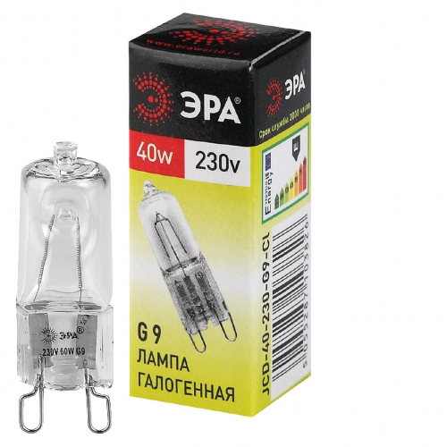 Лампа галогенная ЭРА G9-JCD-40-230V-Cl