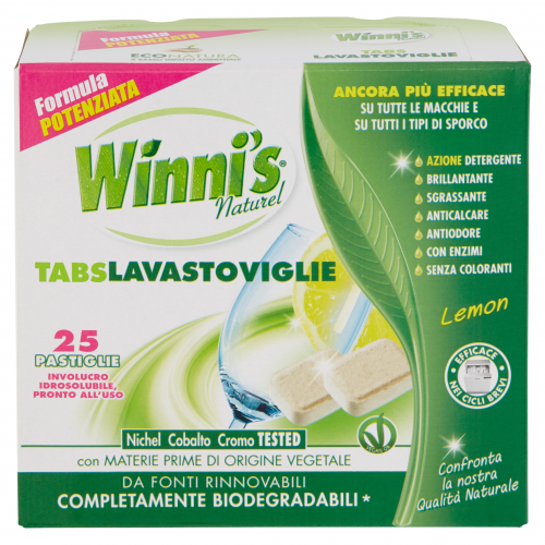 Таблетки Winni's для посудомоечной машины 25 шт