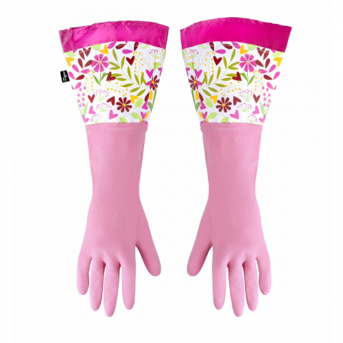 Перчатки хозяйственные Vigar Floral 18х47 см