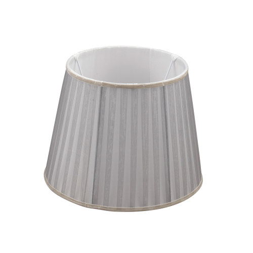 Абажур серая полоска , е27, h=260mm, d250xd340 mm, кольцо нижнее Vitaluce