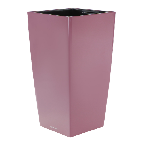 Кашпо Lechuza Cubico Premium 30x56 см с автополивом сливовый