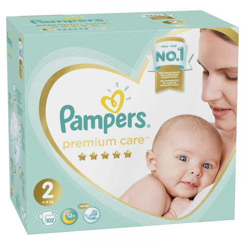 Подгузники Pampers Premium Care mini 4-8 кг 102 шт