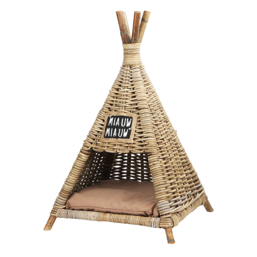 Домик-вигвам для кошки Van der leeden rattan 45x45х72cm