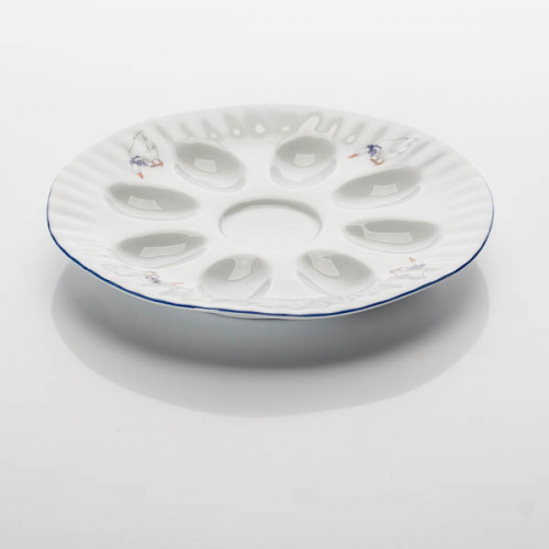 Блюдо для яиц 21см Porcelaine czech гуси
