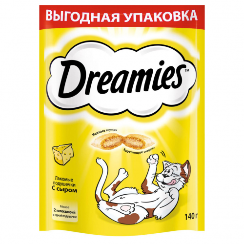 Лакомство для кошек Dreamies с сыром 140 г