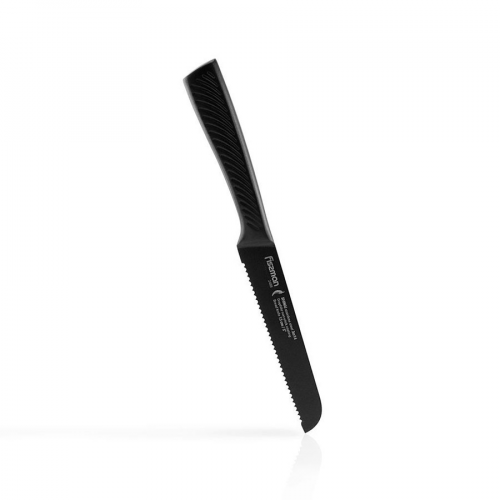 Нож хлебный Fissman shinai 13 см с покрытием graphite