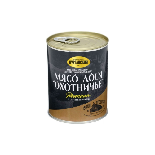 Мясо лося Охотничье Курганский МК в собственном соку 330 г
