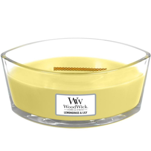 Аромасвеча WoodWick Лемонграсс и лилия 9 см