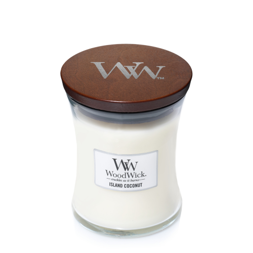 Аромасвеча WoodWick Кокосовый остров 11 см