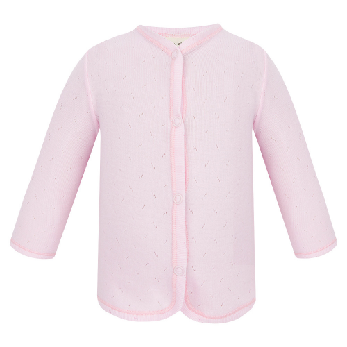 Кофта Lucky Child Ажур розовая 74-80