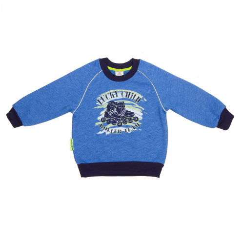 Толстовка Lucky Child Basic Sport голубая 116-122