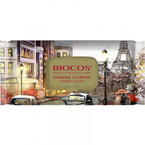 Влажные салфетки Biocos Столицы мира Рим, Париж, Москва 60 шт