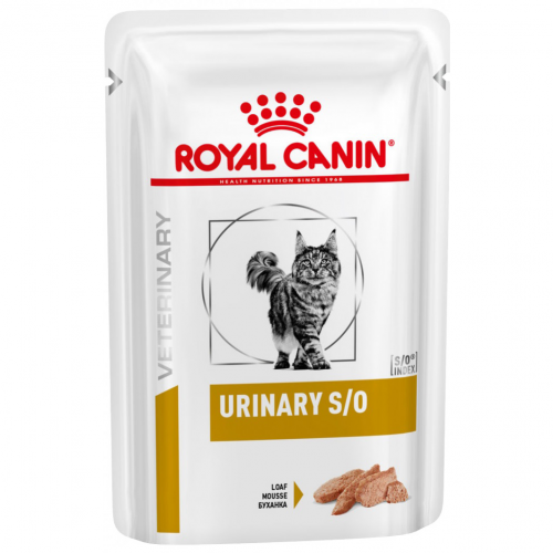 Корм для кошек Royal Canin Vet Diet Urinary S/O При лечении МКБ, цыпленок 85 г