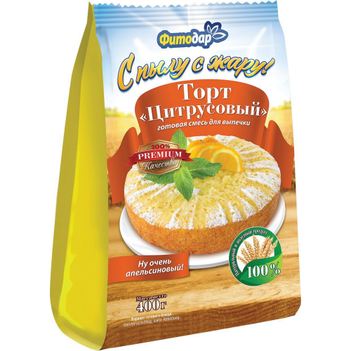 Готовая мучная смесь Фитодар торт цитрусовый 400 г