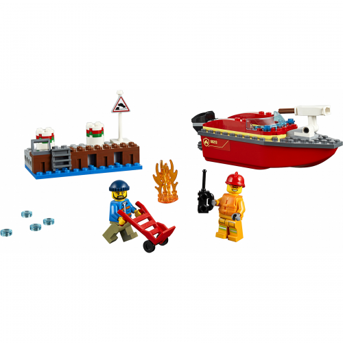 Конструктор Lego City Пожарные: Пожар в порту 60213