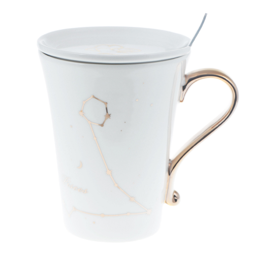 Набор из 3 предметов Eco cup знаки зодиака: кружка рыбы 380мл,крышка, ложка