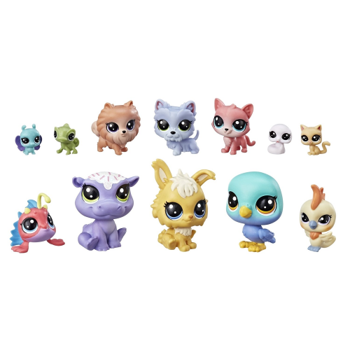 Набор фигурок Hasbro Littlest Pet Shop из 12 предметов