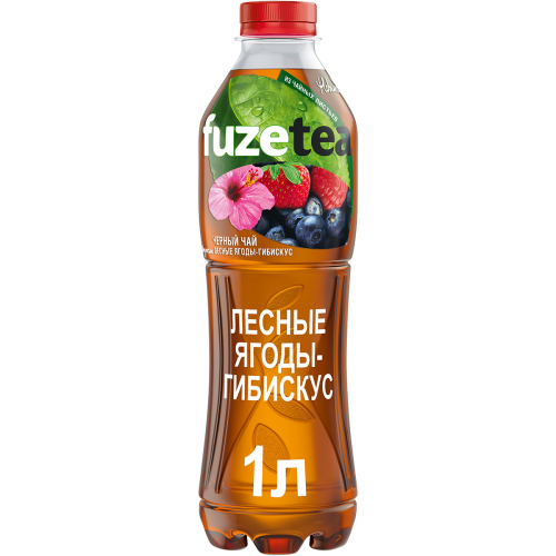 Чай черный Fuzetea Лесные ягоды-Гибискус 1 л
