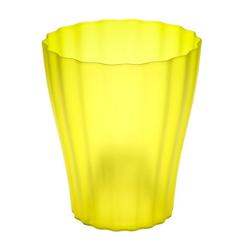 Кашпо Plastia ola д16см прозрачное зелёное