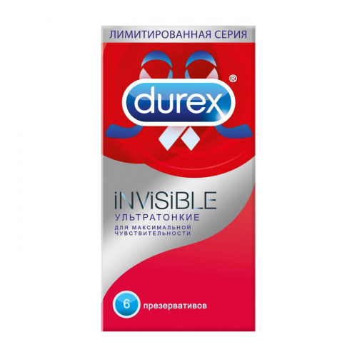 Презервативы Durex Invisible ультратонкие 6 шт