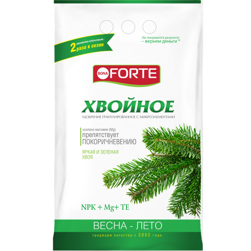 Удобрение Bona Forte с микроэлементами для хвойных, 2 кг