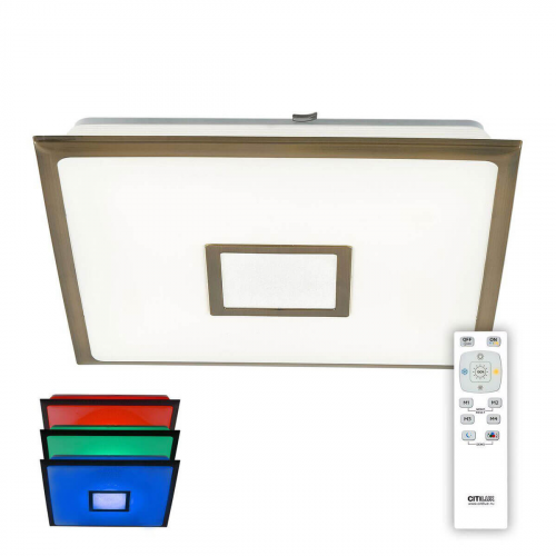 Светильник Citilux cl703k83rgb бронза led с пду