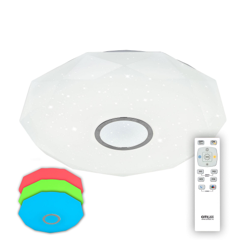 Светильник потолочный Citilux Диамант с пультом CL71380RGB