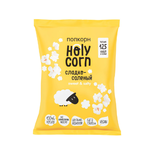 Попкорн Holy Corn Vegan Сладко-соленый 30 г