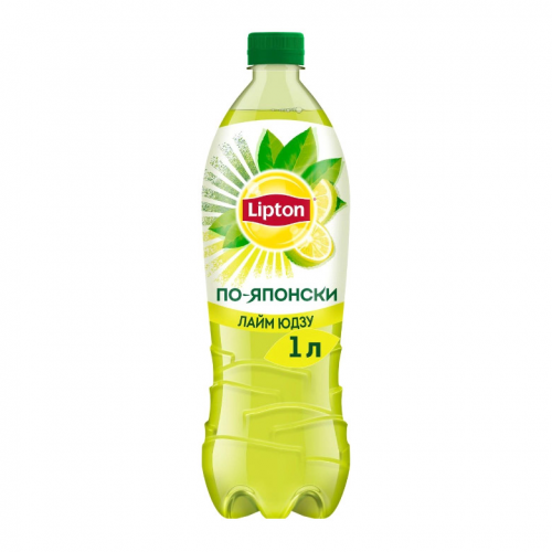 Чай зеленый Lipton со вкусом лайма Юдзу 1 л