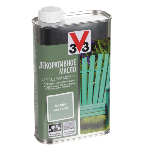 Масло для садовой мебели V33 олива 0.5л