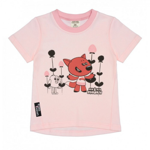 Футболка Lucky Child МИ-МИ-МИШКИ розовая 98-104