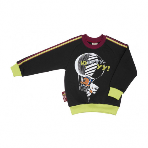 Толстовка Lucky Child МИ-МИ-МИШКИ серая 128-134