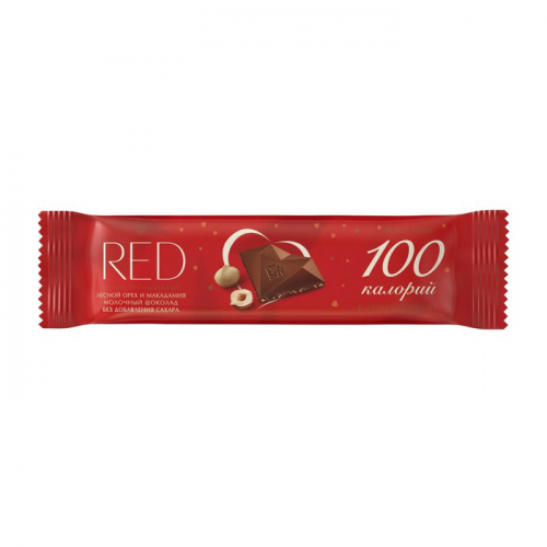 Шоколадный батончик Red Exclusive с фундуком и макадамией молочный 26 г