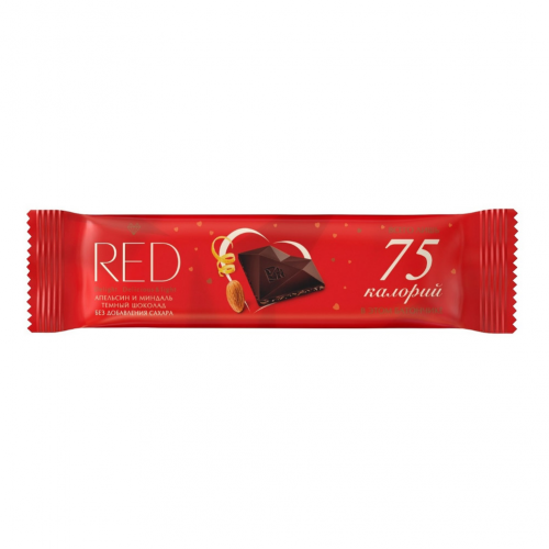 Шоколадный батончик Red Exclusive с апельсином и миндалем темный 26 г