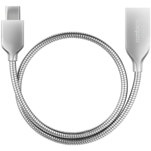 Кабель Rombica USB - USB Type-C 0,3 м серый CS-10