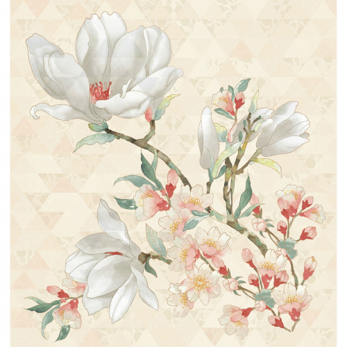 Панно Kerlife Primavera Magnolia Crema 75,3x70,9 см