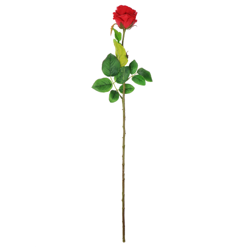 Цветок искусственный Dpi роза 66см красный