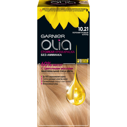 Краска для волос Garnier Olia 10.21 Перламутровый блонд 112 мл