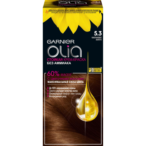 Краска для волос Garnier Olia 5.3 Каштановое золото 112 мл
