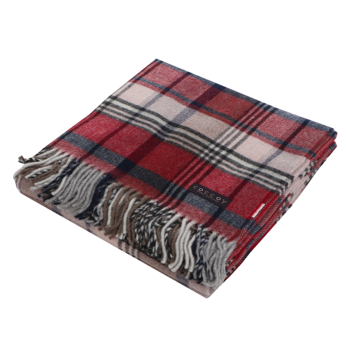 Плед Areain / fashion bed scot 130x180 красная клетка