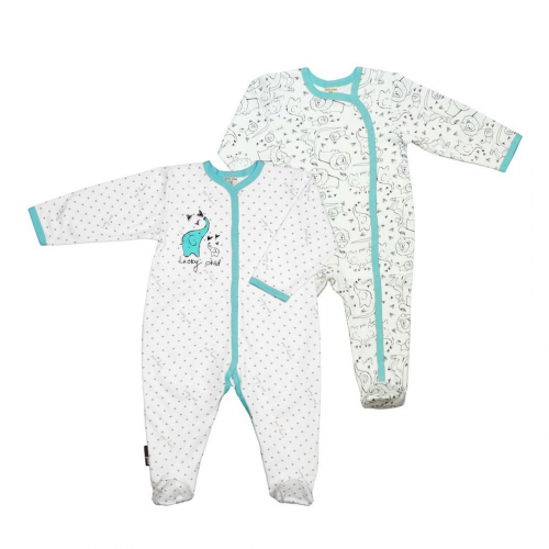 Комплект комбинезонов Lucky Child Зоопарк 30-121/2 шт 56-62