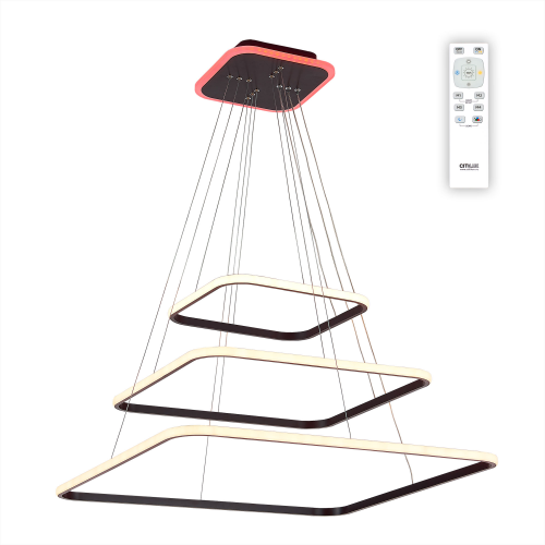 Люстра подвесная Citilux Неон CL731K115RB led 110w с пду