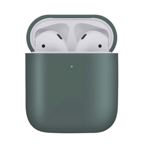 Чехол VLP Plastic Case для Apple AirPods, темно-зеленый