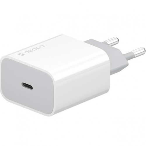 Зарядное устройство Deppa 11391 (USB Type-C), белый
