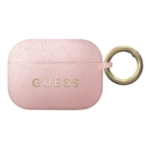 Чехол Guess Silicone Case для наушников AirPods Pro, светло-розовый