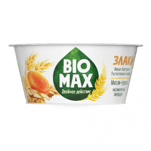 Биопродукт кисломолочный BioMax Мюсли-курага 1,9% 130 г
