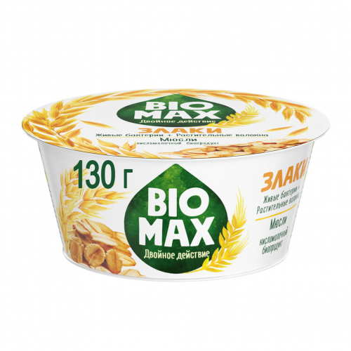 Биопродукт кисломолочный BioMax Мюсли 1,9% 130 г