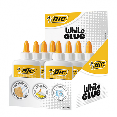 Клей ПВА BIC White Glue 118 мл